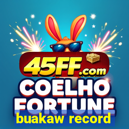 buakaw record